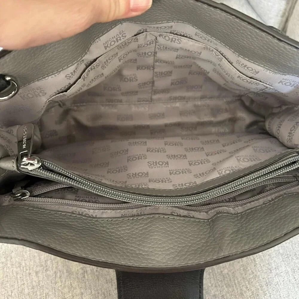 Michael Kors Marlene Pebbled Leather Work Tote Bag